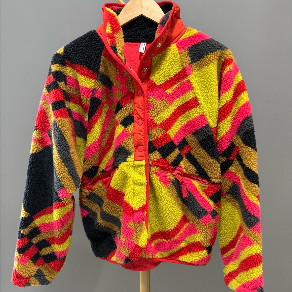 New Free People Movement Rocky Ridge Jacket Geo Print